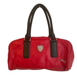 Ferrari x Puma leather bag
